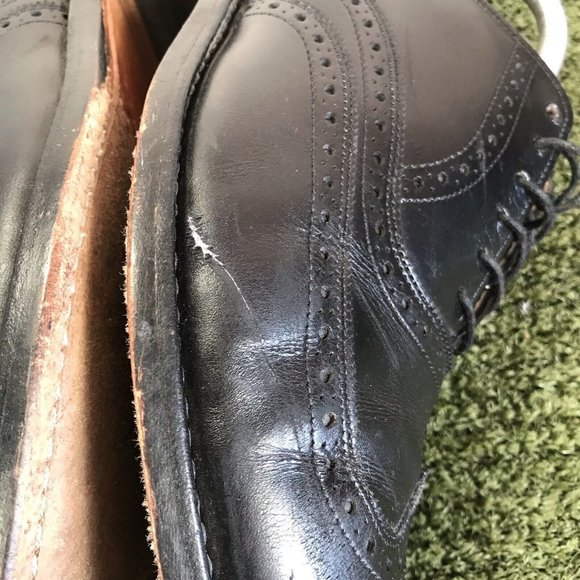 Allen Edmonds Men’s CHESTER Black Wingtip Oxford Dress Shoes Size 9.5 c main image 9
